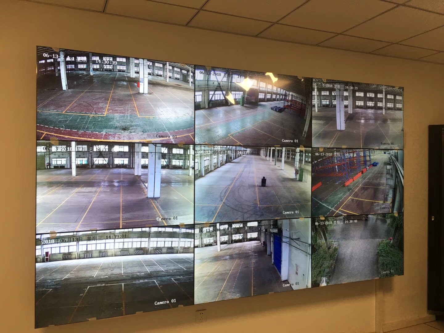 科勒衛(wèi)浴庫房拼接屏和70個頭監(jiān)控系統(tǒng)安裝案例